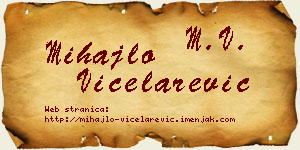 Mihajlo Vicelarević vizit kartica